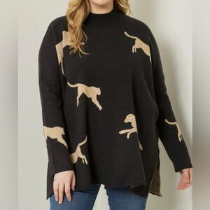 Entro Cheetah Sweater - NWT - Size 2X